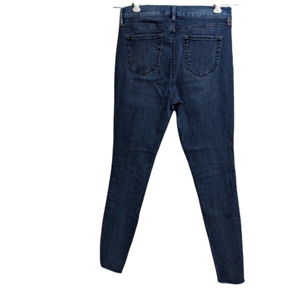 Pacsun Jeans Women 25 Two-Tone Denim High Rise Raw Hem Ankle Jeggings L - Picture 3 of 11